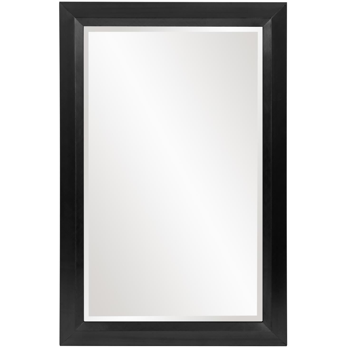 Avery 42 X 28 inch Glossy Black Wall Mirror