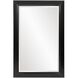 Avery 42 X 28 inch Glossy Black Wall Mirror