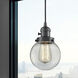 Franklin Restoration Beacon 1 Light 6 inch Oil Rubbed Bronze Mini Pendant Ceiling Light in Incandescent, Clear