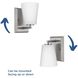 Vertex 1 Light 4.75 inch Brushed Nickel Bath Light Wall Light