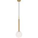 Kelly by Kelly Wearstler Nodes 1 Light 18 inch Burnished Brass Pendant Ceiling Light