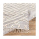 Bedouin 108 X 72 inch Slate/Cream Handmade Rug in 6 x 9