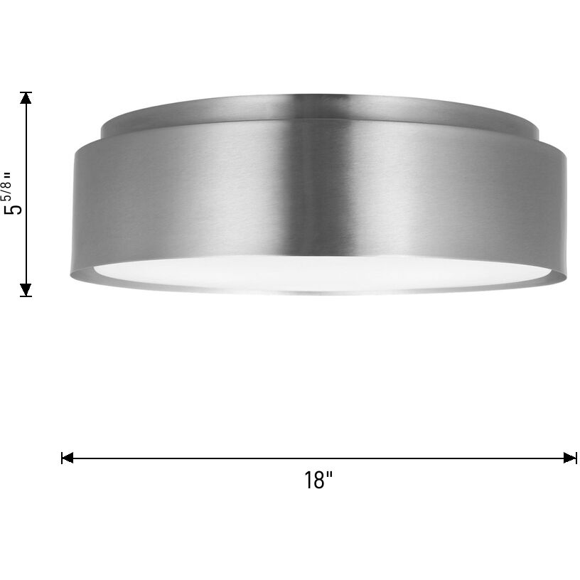 Drew & Jonathan Dartmore 3 Light 18 inch Satin Brass Flush Mount Ceiling Light, Large