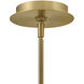 Cava LED 50 inch Lacquered Brass Semi-flush Mount Ceiling Light