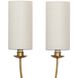 Domonique 2 Light 11.75 inch Antique Gold Sconce Wall Light