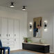 Sisu LED 8 inch Black Semi Flush Mount Ceiling Light
