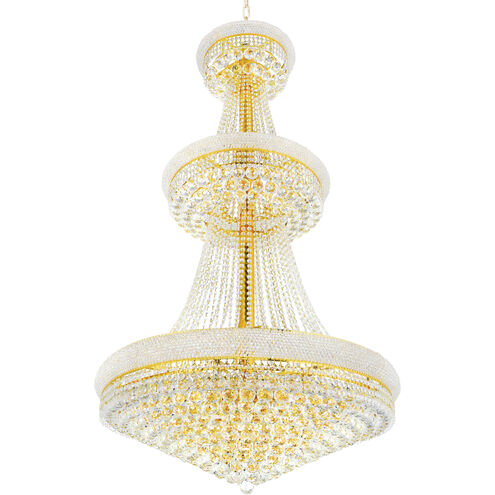 Empire 34 Light 36 inch Gold Down Chandelier Ceiling Light