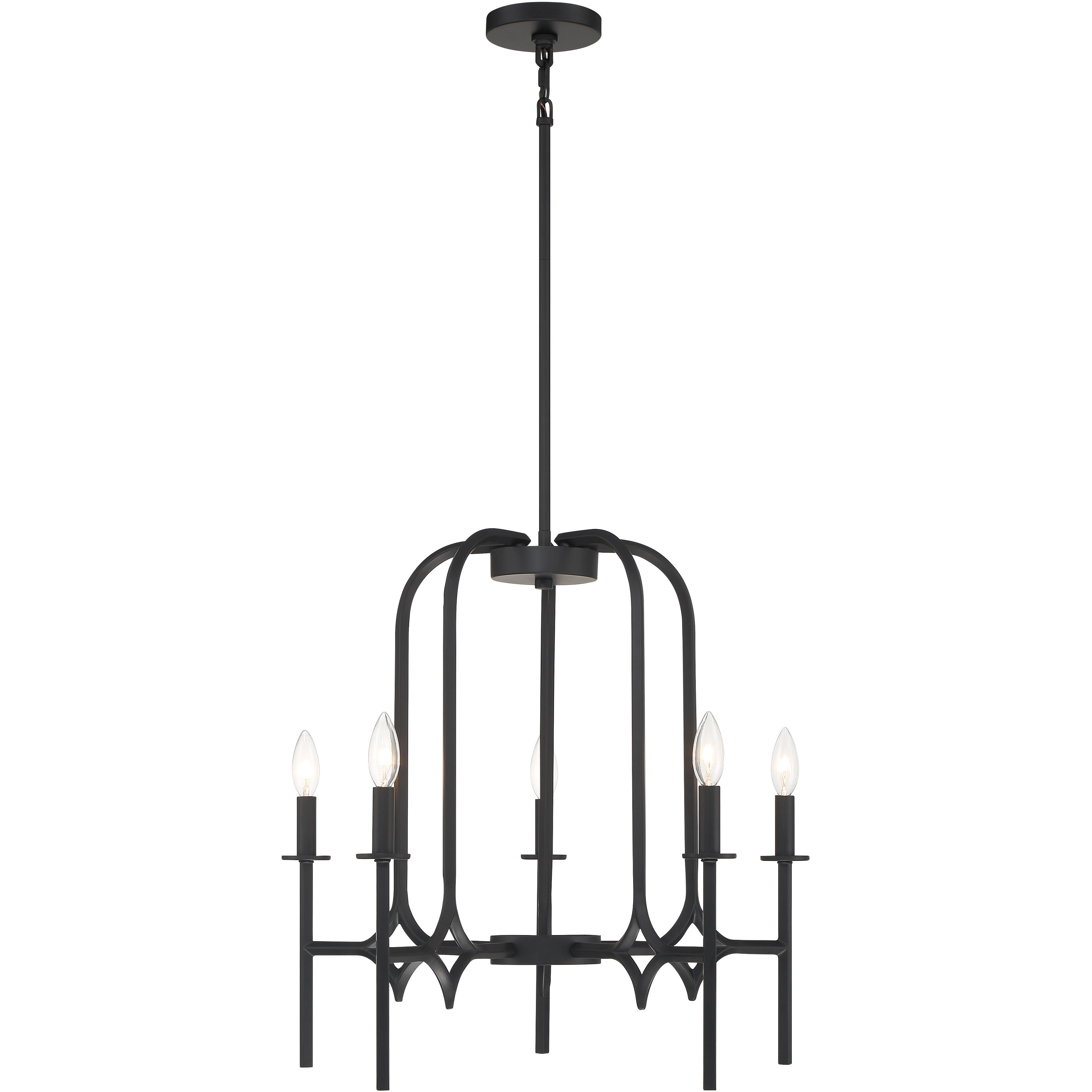 Muncie 5 Light Coal Chandelier Ceiling Light