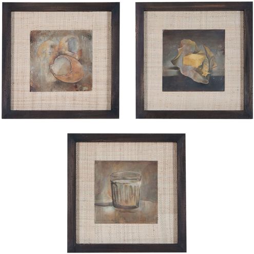 Reclaimed Tin Dark Brown Dimensional Wall Art