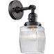 Franklin Restoration Colton LED 6 inch Matte Black Sconce Wall Light, Franklin Restoration