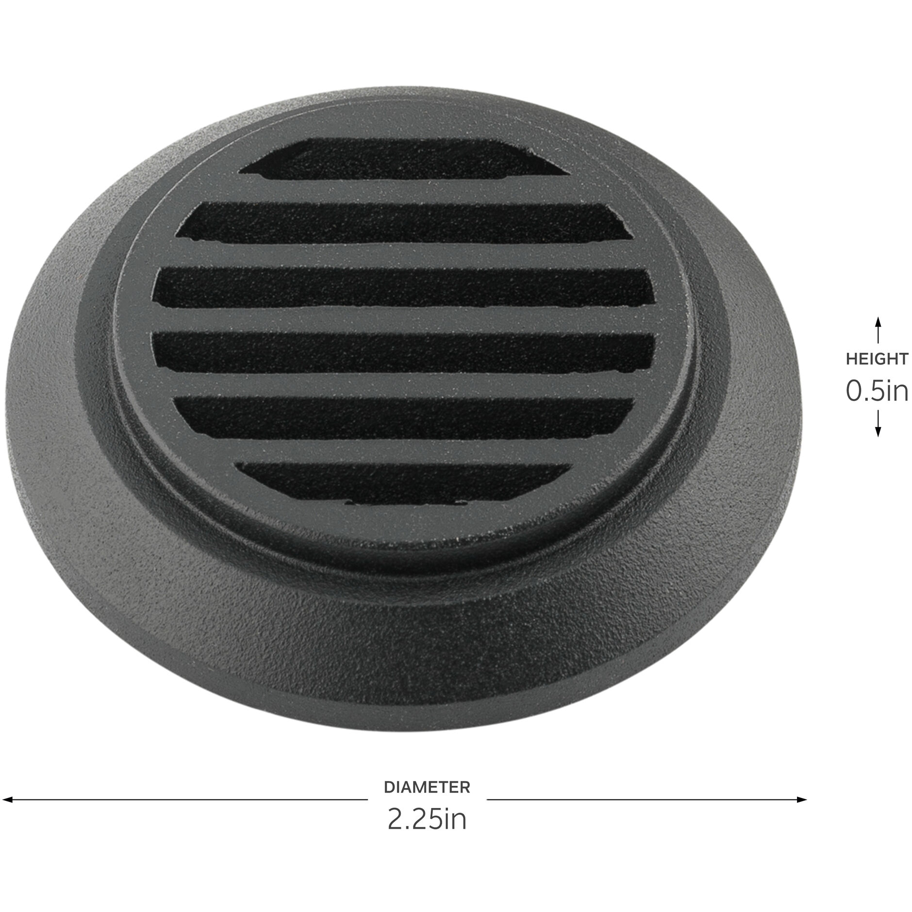 LED Mini All-Purpose Black Brass Louver