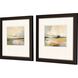 Waterside Collection Metallic Bronze With A Pewter Lip Framed Art