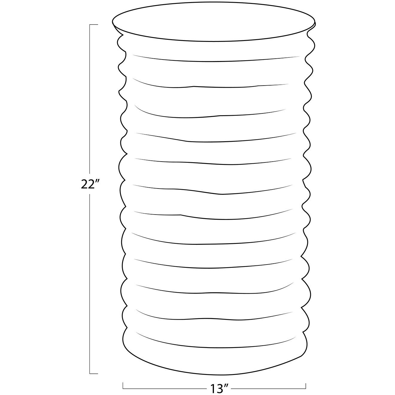 Nabu 22 X 13 inch White Side Table