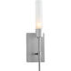 Vela 1 Light 4.5 inch Sterling ADA Sconce Wall Light in Frosted