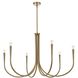 Layne 6 Light 42 inch Gold Chandelier Ceiling Light