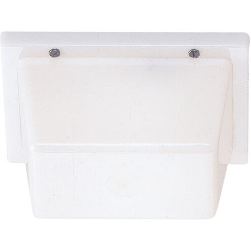 Signature 1 Light 8 inch White Plastic Outdoor Ceiling