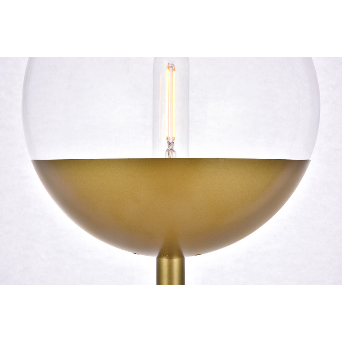 Eclipse 62 inch 40 watt Brass Floor Lamp Portable Light