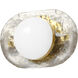 Velma LED 9 inch Aged Brass Vanity/Bath Bar Wall Light