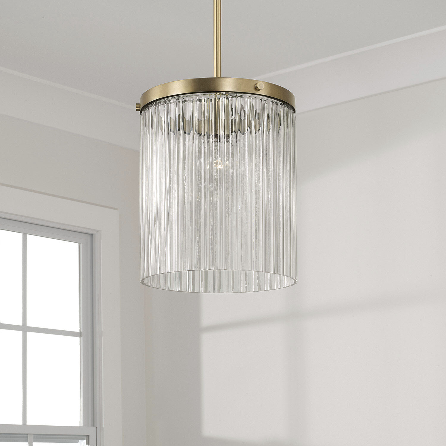 Vaughn 1 Light 10 inch Aged Brass Pendant Ceiling Light