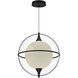 Aries LED 16 inch Black Pendant Ceiling Light