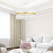 Genevieve LED 24 inch Medallion Gold Chandelier Ceiling Light
