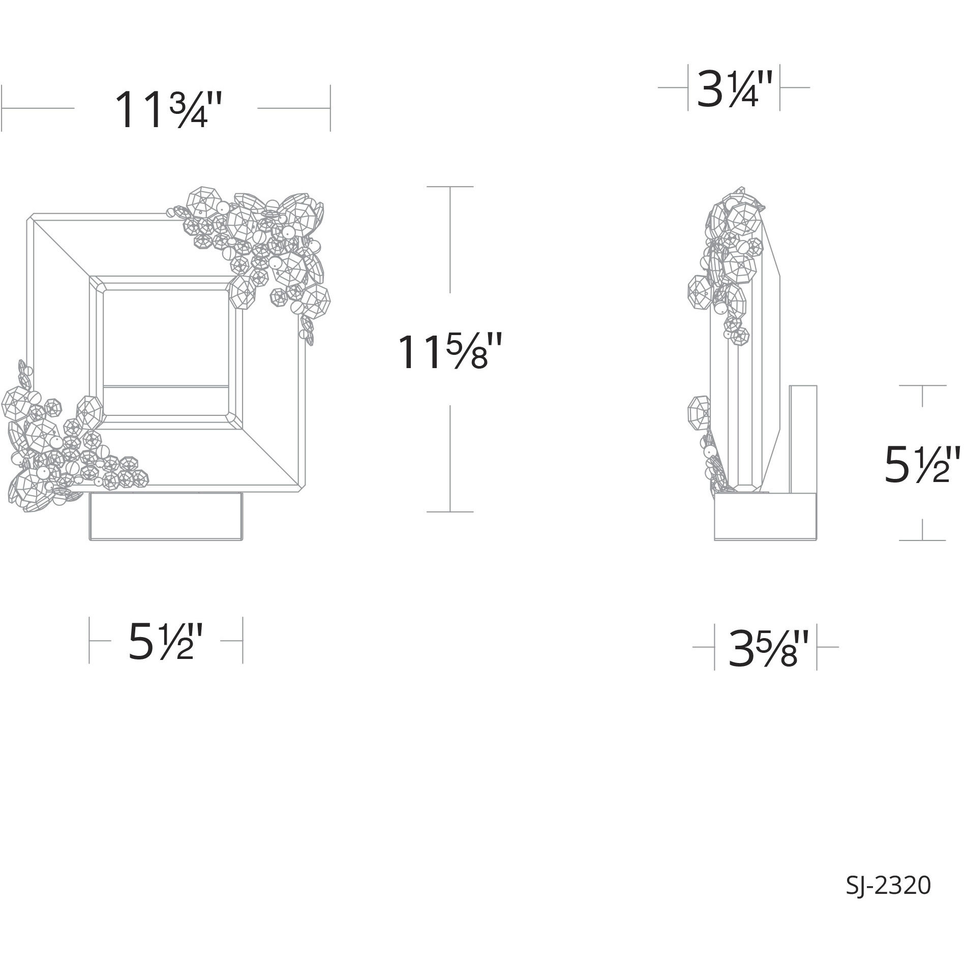 Forever Eva LED 3.6 inch Polished Chrome ADA Wall Sconce Wall Light