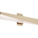 Slant LED 36 inch Light Antique Brass Vanity Light Wall Light