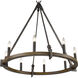 Harwell 8 Light 34.75 inch Antique Millwood Chandelier Ceiling Light
