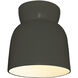 Radiance Collection 1 Light 7.5 inch Pewter Green Flush Mount Ceiling Light