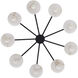 Discus 9 Light 34 inch Matte Black Pendant Ceiling Light
