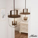 Karloff 3 Light 13.75 inch Textured Rust Pendant Ceiling Light