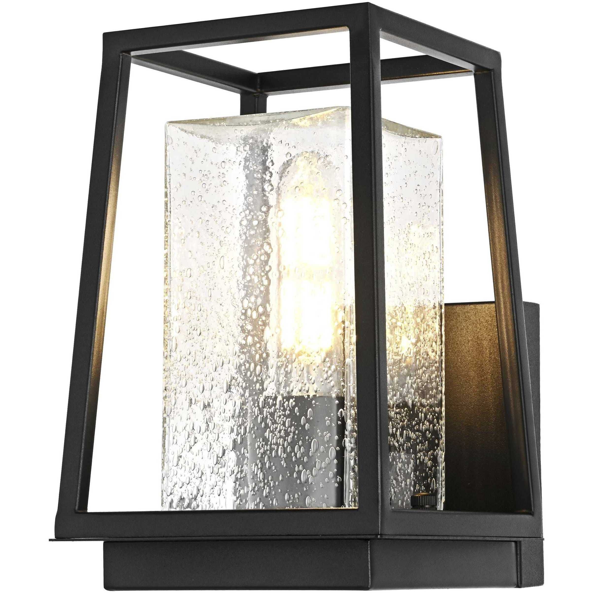 Lehigh 1 Light 9.5 inch Black Outdoor Wall Sconce