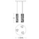 Bari 3 Light 18 inch Satin Nickel Multi Pendant Ceiling Light