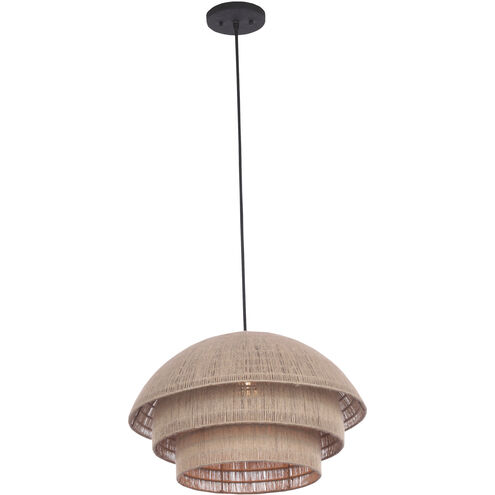 Seychelles 1 Light 20 inch Matte Black Pendant Ceiling Light