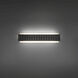 Magnate LED 19 inch Basalt Stone and Black Bath Vanity & Wall Light