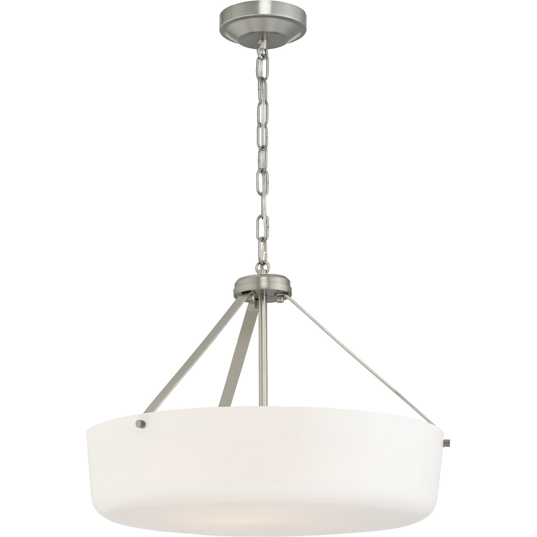 Lieon 3 Light 21 inch Brushed Nickel Convertible Pendant Ceiling Light