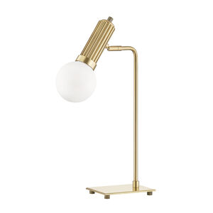 Reade 21 inch 120.00 watt Aged Brass Table Lamp Portable Light