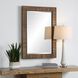 Aldous 42.88 X 30.5 inch Walnut and Natural Jute Mirror