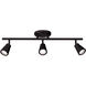 Solo 3 Light 120 Black Fixed Rail Ceiling Light, WAC Limited