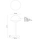 Hinata 11.88 inch 2 watt Sage Green Table Lamp Portable Light