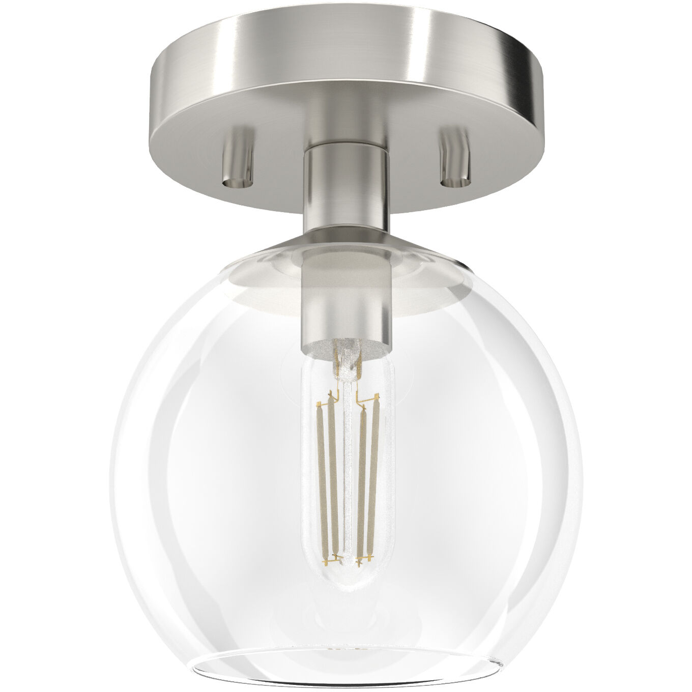 Xidane 1 Light 6 inch Brushed Nickel Mini Pendant Ceiling Light