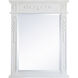 Lenora 36 X 28 inch Antique White Wall Mirror