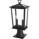 Berks 2 Light 19.5 inch Black Outdoor Post Light