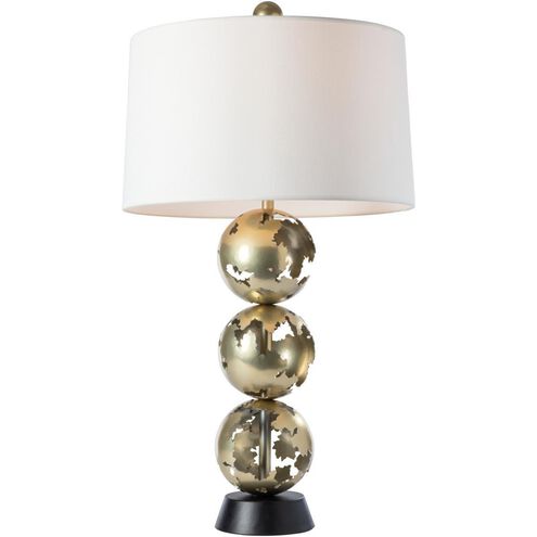 Pangea 32.6 inch 60 watt Modern Brass and Natural Iron Table Lamp Portable Light in Modern Brass/Natural Iron