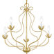 Katarina 5 Light 23 inch Soft Gold Chandelier Ceiling Light