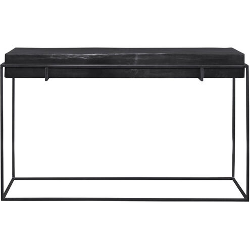 Telone 55 inch Dark Oxidized Black and Aged Black Console Table