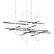 Labyrinth LED 88.75 inch Satin Black Chandelier Ceiling Light