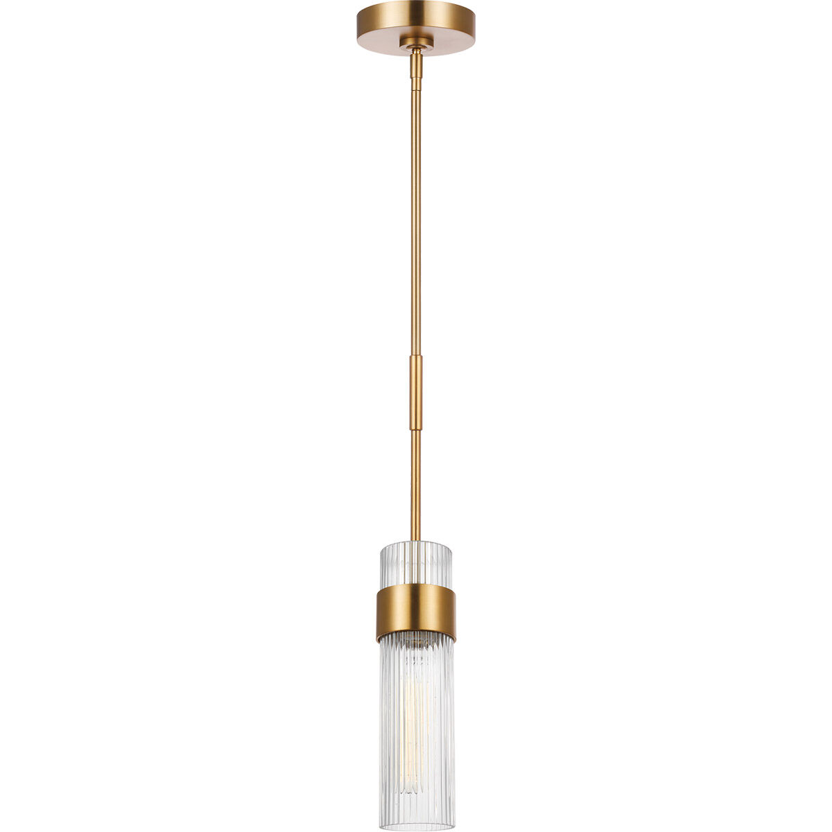 C&M by Chapman & Myers Geneva 1 Light 5 inch Burnished Brass Pendant Ceiling Light