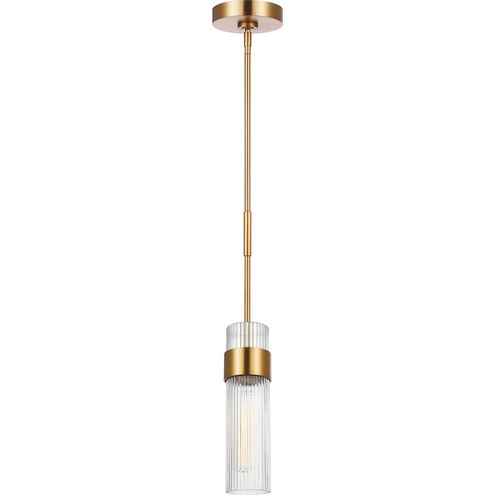 C&M by Chapman & Myers Geneva 1 Light 5 inch Burnished Brass Pendant Ceiling Light