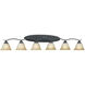 Prestige 6 Light 54.5 inch Sable Bronze Vanity Light Wall Light